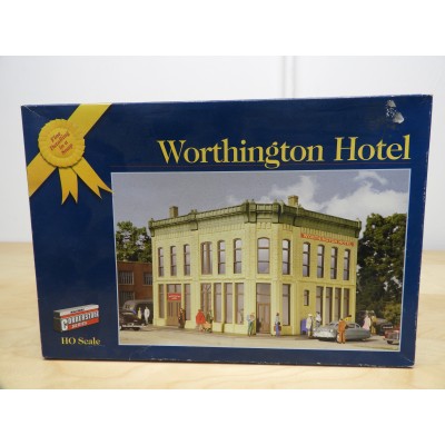 WALTHERS, CONNERSTONE, WORTHINGTON HOTEL, HO SCALE, ITEM NO: 933-3609