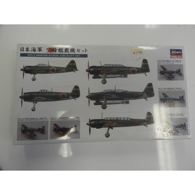 HASEGAWA , IJN CARRIER-BASED AIRCRAFT, 1:450 Scale, Plastic Kit, Item 72156