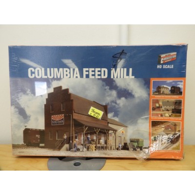 WALTHERS CORNERSTONE SERIES, COLUMBIA FEED MILL, HO SCALE, STRUCTURE KIT, 933-3090